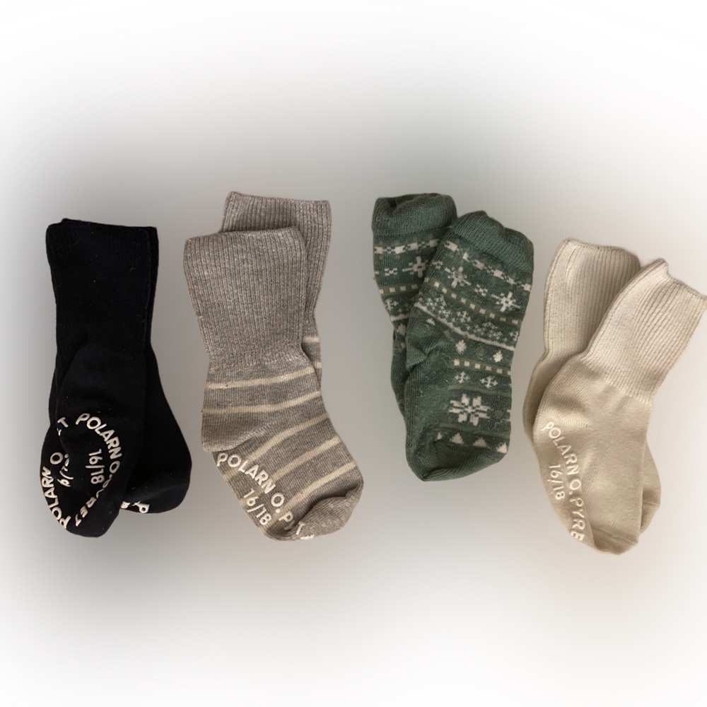 4 pair of 4-9 month old socks Polarn O. Pyret